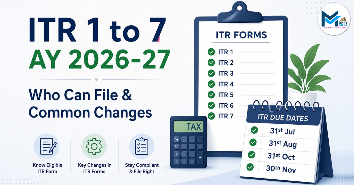 HOME 1 ITR 1 to 7 AY 2026-27, Who can file, common changes and due dates of all ITRs from ITR 1 - 7